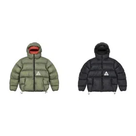 PALACE FW21 Pertex Balaclava Puffa Hooded Down Jacket with Logo-4357  